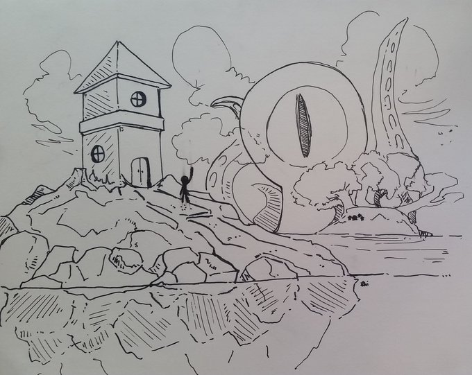 Day 2 of #inktober! I think I was slightly influenced by @asticastle's art :D #inktober2016 
