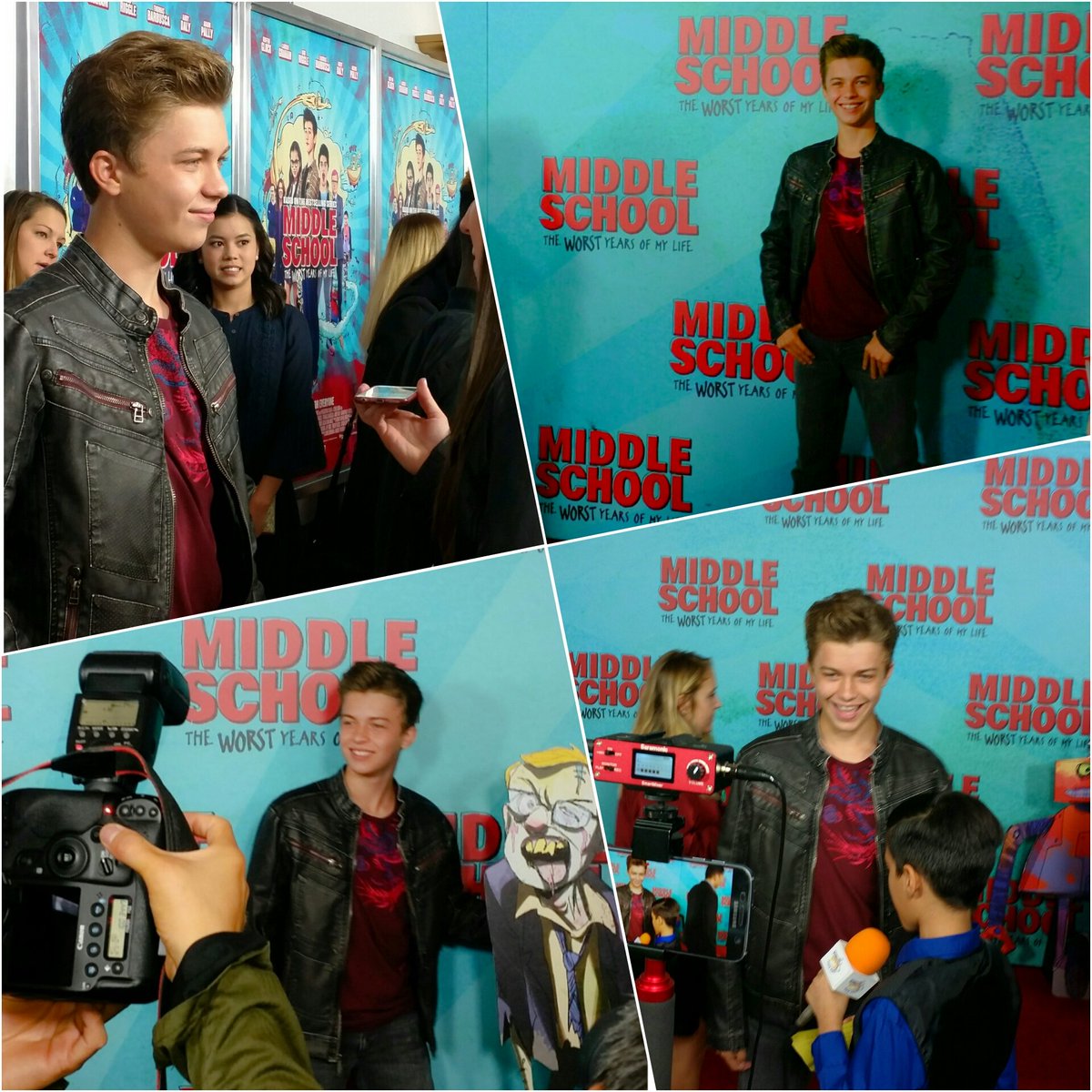 HopkinsJacob5's tweet photo. In New York! #MiddleSchoolMovie NY premeire!โ#rulesarentforeveryone https://t.co/SFZ1FFaz37