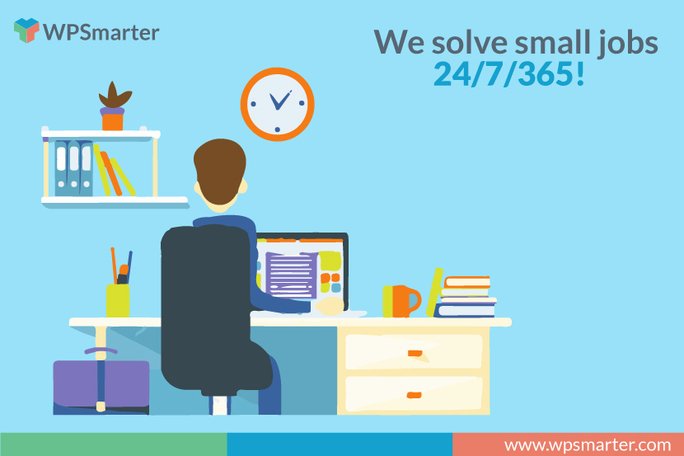 gowpsmarter's tweet photo. WPSmarter provides solutions for small WordPress jobs around the clock all day and all year long!
#WPSmarter #WordPresssolutions https://t.co/Mg1FHPfcGr