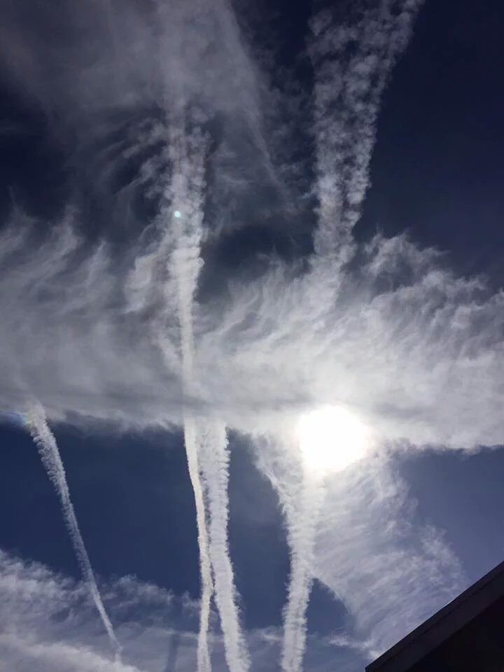 Uniocracy's tweet photo. The UN blames you for climate change, meanwhile ignores this 
https://t.co/aJ3m5NHyTE .#OpChemtrails