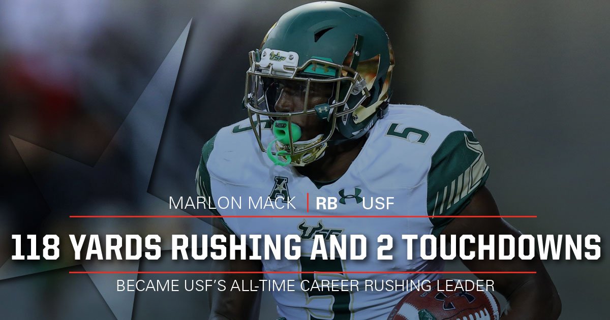 American_FB's tweet image. It was a big night for #MackAttack

@USFFootball