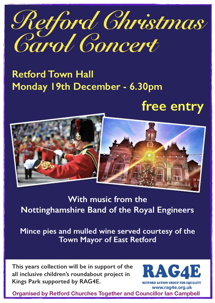 Please RT. The #Retford town carol concert on the 19th of December. <a href="/TraxFM/">TRAXFM</a> <a href="/RetfordUK/">Visit Retford</a> <a href="/Retford_Times/">Retford Times</a> <a href="/retfordlife/">Retford Life</a>