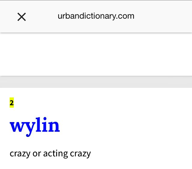 marilyn_payne's tweet image. #Weilin'
(Pronounced like "wylin")