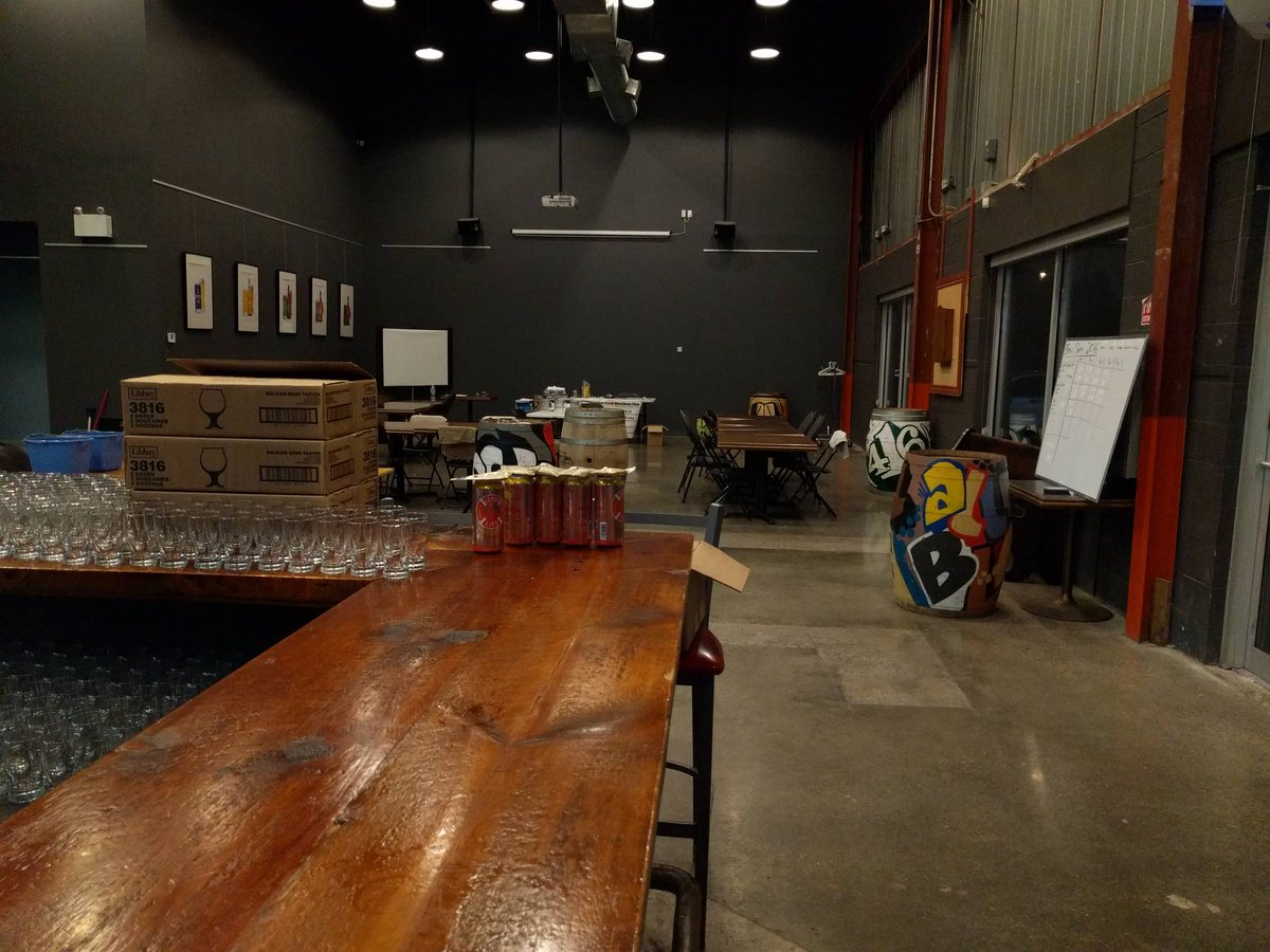 GTABrews's tweet photo. All cleaned up for the night @amsterdambeer . Thanks to our amazing host! #brewslam2 is a success in large part due to the amazing space. https://t.co/YK7sM8l58H