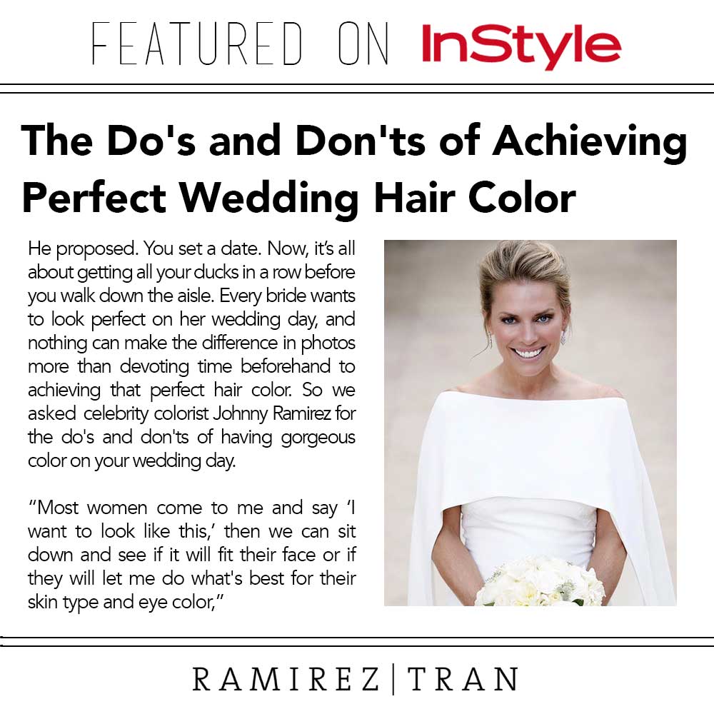 RamirezTranHair's tweet photo. Perfect wedding hair color is achievable!
#instyle #johnnyramirez #livedincolor https://t.co/eh0ijcitFI