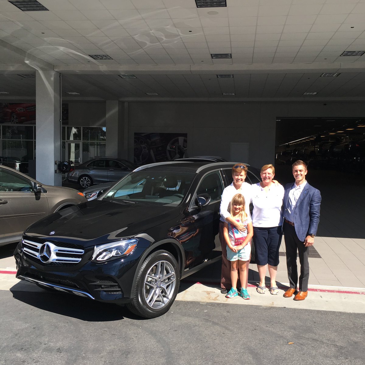 MercedesBenzRoc's tweet photo. Judy and Michelle's 4th Mercedes-Benz from us! Congratulations on your new 2017 GLC300 from Zach Will! https://t.co/ZuP1vDQ70I
