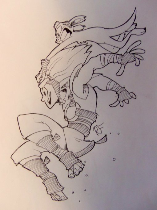 It's #inktober so here's #JakandDaxter! 