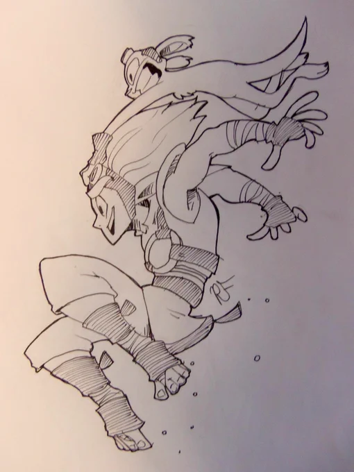 It's #inktober so here's #JakandDaxter! 