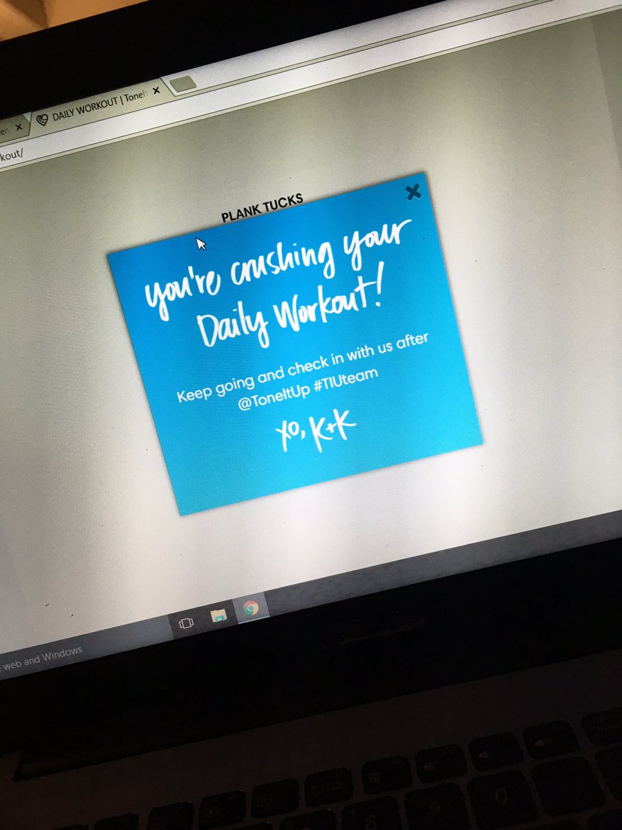 kare2gorun's tweet photo. Crushing those daily 5 moves before day 1 is over! @ToneItUp #TIUteam #TIU31 https://t.co/Ta1QUreUMZ