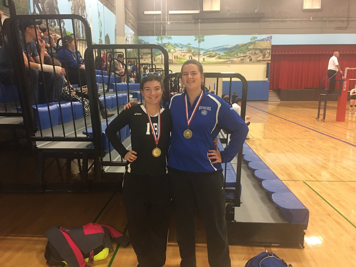 NLAHuskies's tweet photo. Way to go Maggie and Sara on being named @TwinCitiesAC  All-Conference in volleyball. https://t.co/3zScrA5cKA