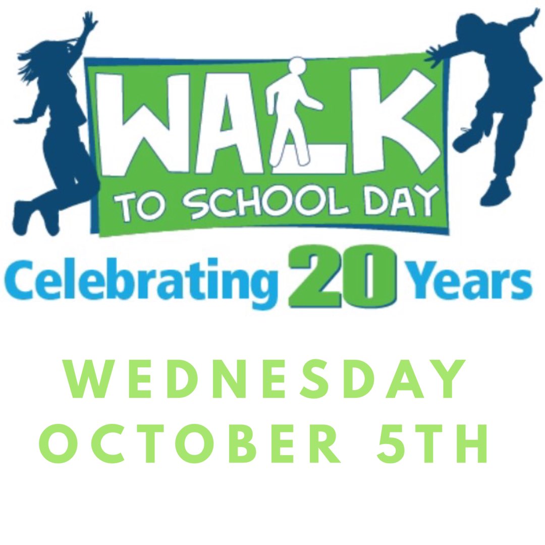 SCE_PE's tweet photo. National Walk to School Day is Wednesday, October 5th. Wear Red, walk to school, or walk the track as you arrive. #scway #hwdmoves https://t.co/gcFKml5Lcg