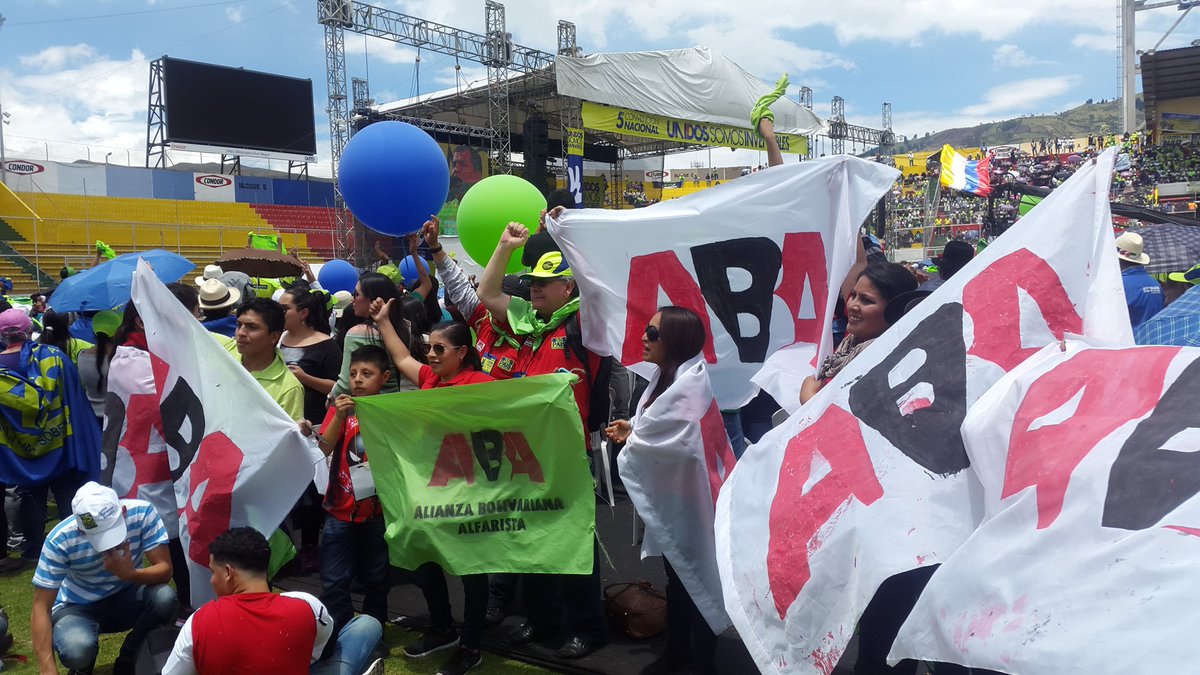 ABA_EC's tweet photo. CRC`s Bolivarianos Alfaristas #UnidosSomosInvencibles  5ta. Convención Nacional de @35PAIS apoyamos el binomio #MorenoGlas 
#Ecuador https://t.co/wqeuSH32GF