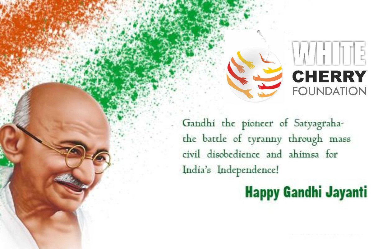 whitecherry99's tweet photo. Today on the Birth Anniversary of #MahatmaGandhi, let us vow to follow the path of truth &amp;nonviolence showed by Bapu
Happy #GandhiJayanti https://t.co/sG2SjZRuXB