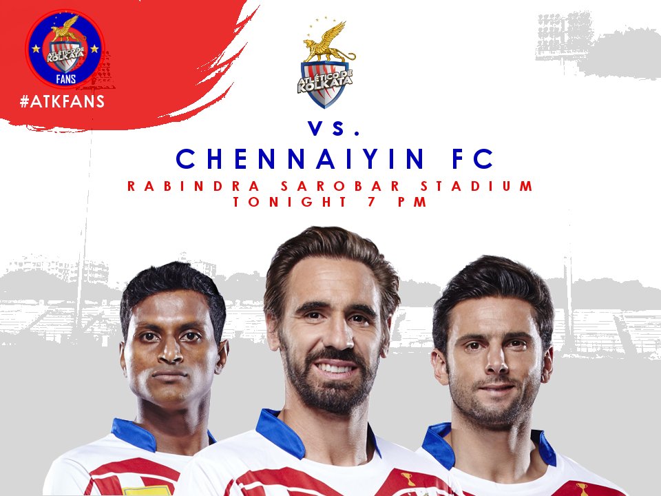 AtkFansKol's tweet photo. MATCH DAY | Atletico de Kolkata vs. Chennaiyin FC
All the very best Boys!

#ATKFans #AamarBukeyATK #FataFatiFootball https://t.co/BDUt7RRvXu
