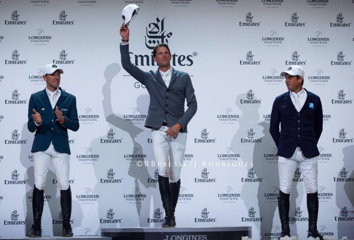 JessiK_R's tweet photo. 3 Français sur le podium à Los Angeles  dans l'Emirates Gold Cup ! Kevin Staut, Simon Delestre et Julien Epaillard 🇫🇷👍 #LonginesMasters https://t.co/CH4faHlWDL