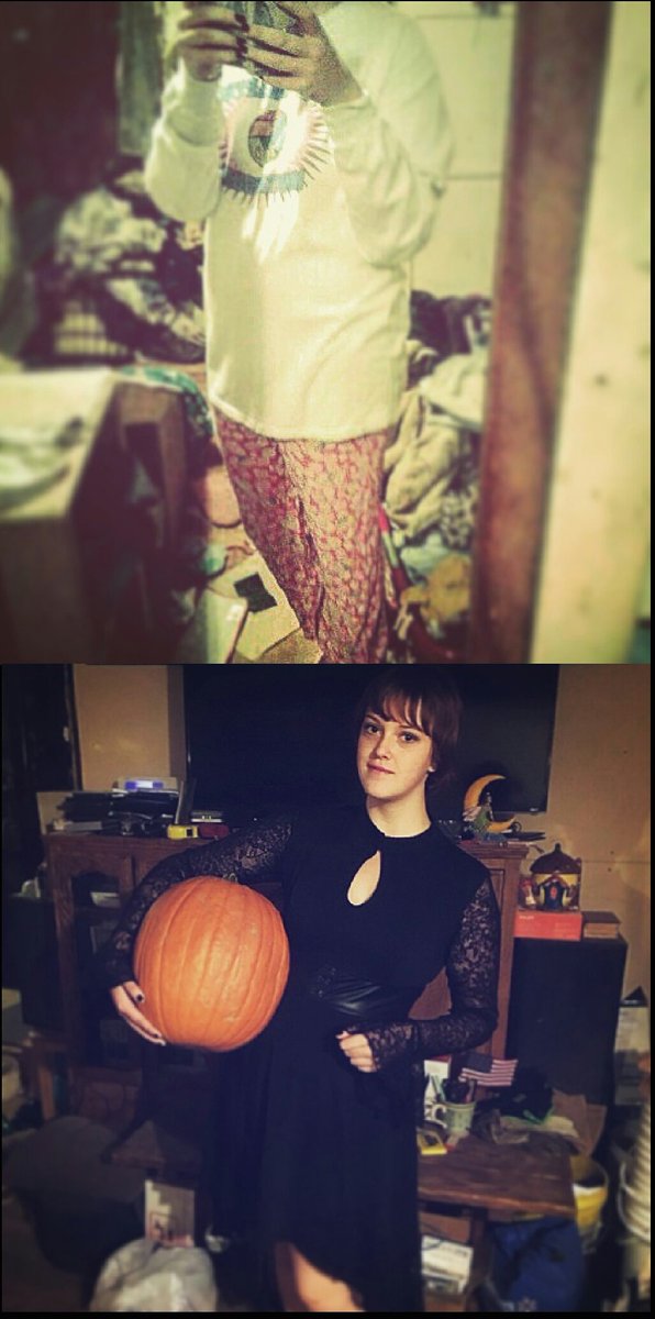 heidithefabulus's tweet image. Sep. 30 vs. Oct. 1 #fall #Halloween