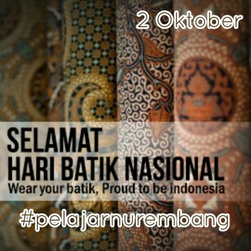 Selamat hari batik <a href="/ipnuippnurbg/">Pelajar NU Rembang</a> <a href="/GPANSOR_/">GP ANSOR</a> <a href="/Nahdlatul_Ulama/">Nahdlatul Ulama</a> #pelajarnurembang #batik