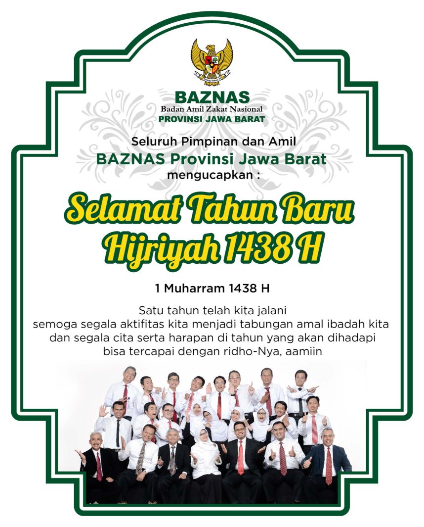 BAZNAS Jawa Barat On Twitter Selamat Tahun Baru Hijriah 1438 H