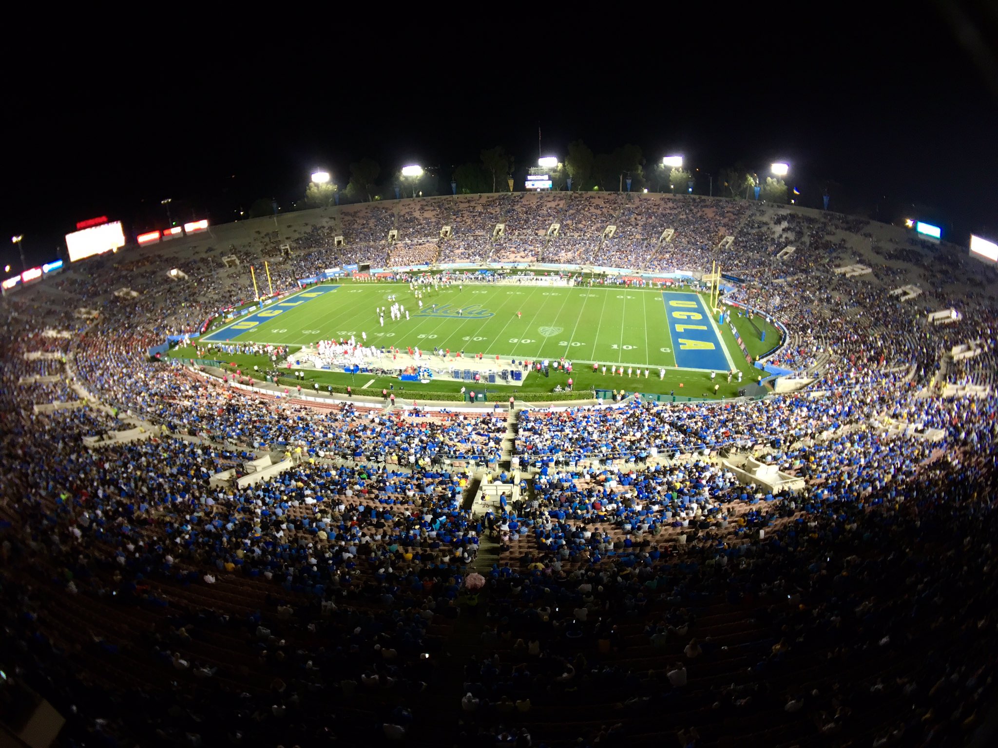 A Birdseye View of Rose Bowl Stadium
