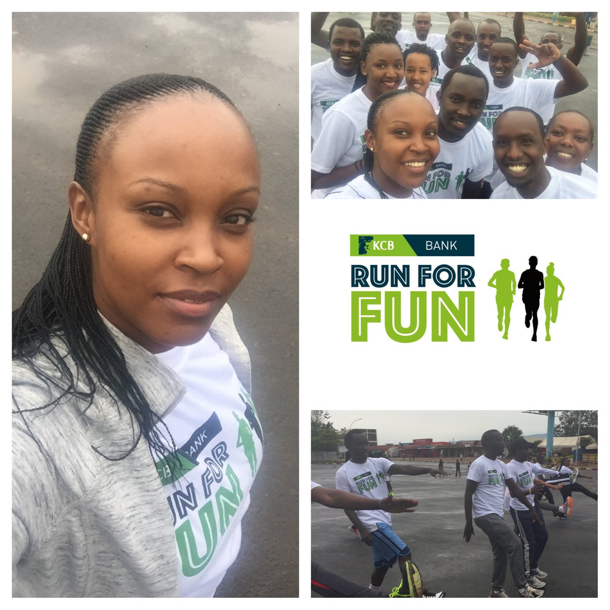 LilyLarisse's tweet photo. Because we believe in healthy lifestyle #KCBRunForFun #CarFreeDay @KCBRwanda @CityofKigali #CSW2016 https://t.co/6Z5WFC1Ra3