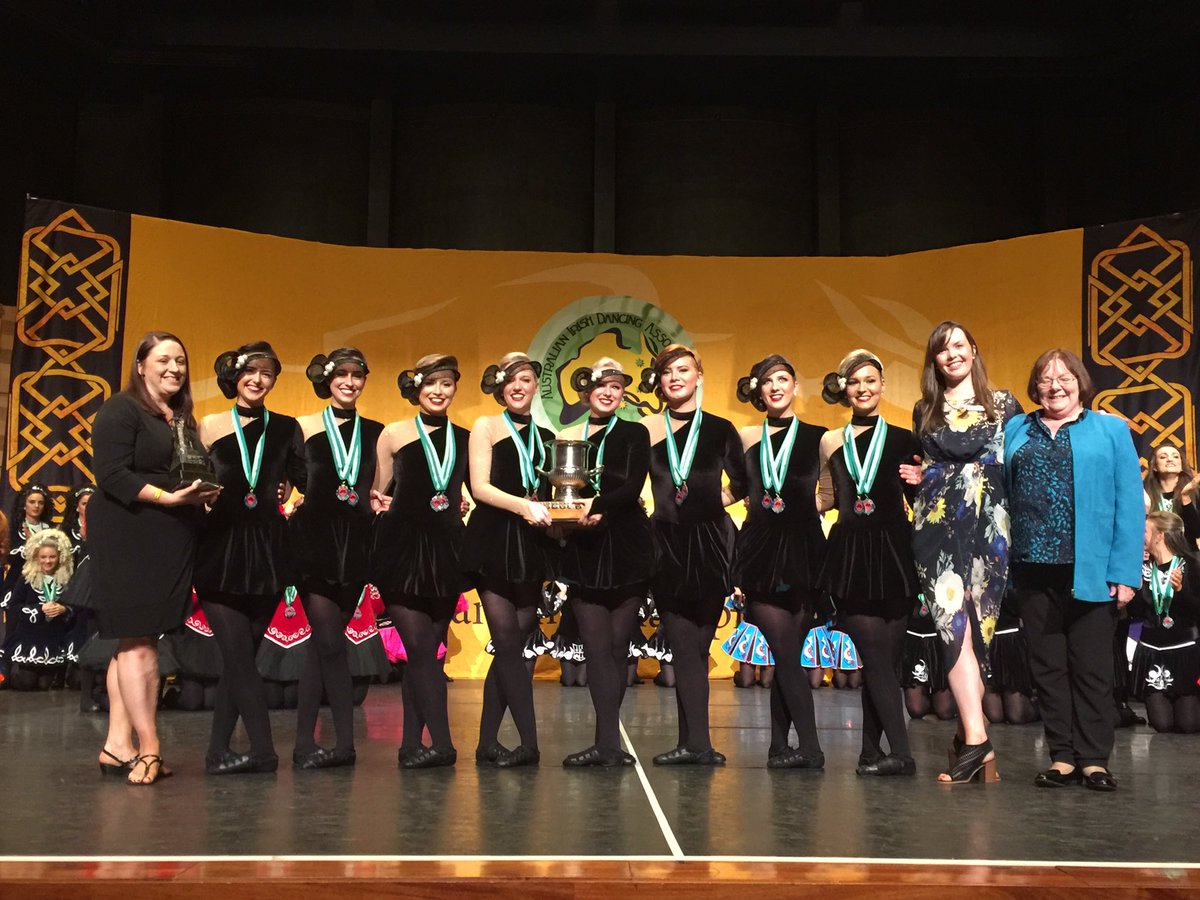 aidalivecomm's tweet photo. Congratulations to McAleer from Victoria who are the Open Age Girls 8 Hand Ceili Champions #AIDC2016 https://t.co/eWsnEBzs8o