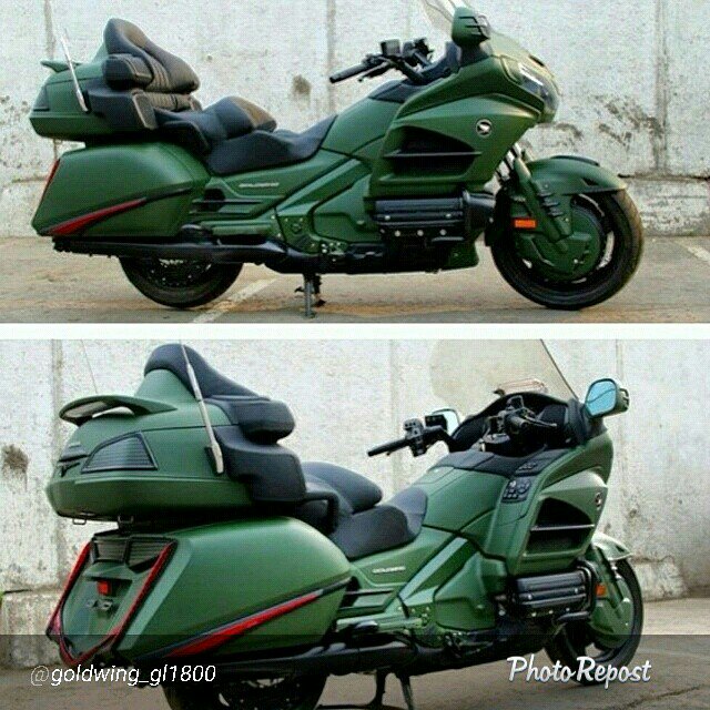 Accela バイク記事紹介 على تويتر ミリタリーカラーのゴールドウイング 意外と似合っててカッコイイ ﾟdﾟ