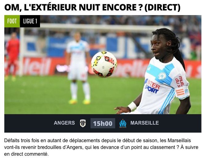 RT <a href="/Exterieur_Nuit/">Extérieur Nuit</a> "Nous nions toute responsabilité dans les problèmes actuels de l'OM".