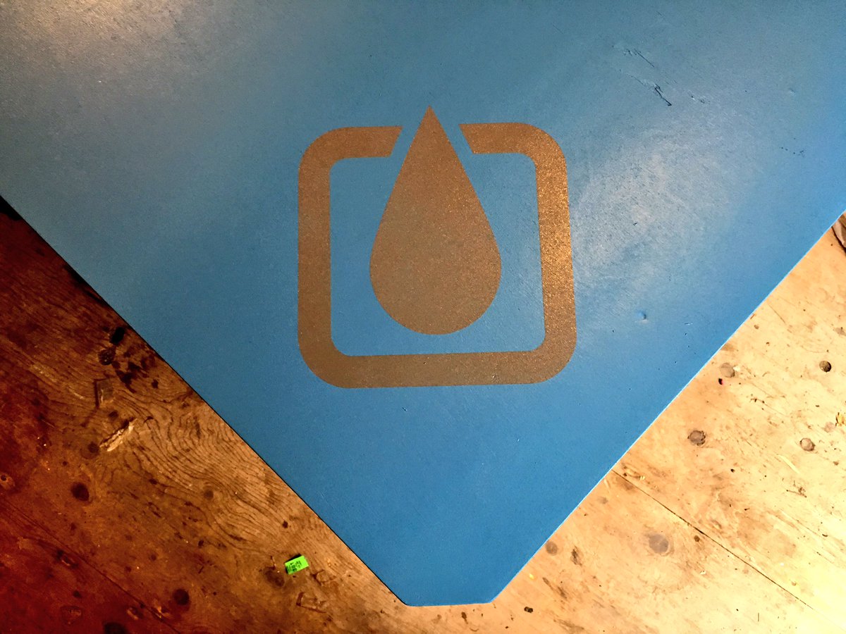 schoonerlabs's tweet photo. Some subtle @JimmyDiResta inspired "bench branding" #makingstuff #marketing #funintheshop https://t.co/K26jav4474