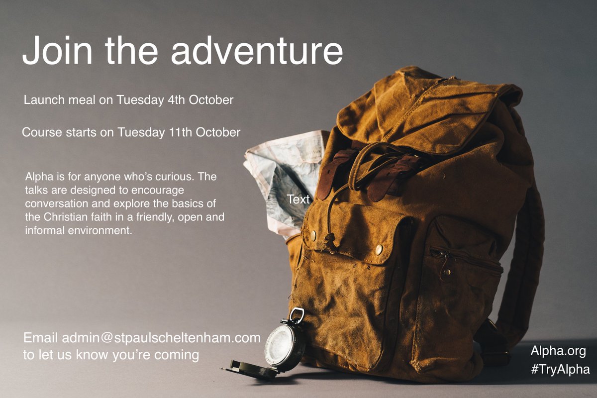 This Tuesday eve at 7.45pm, join us for supper!