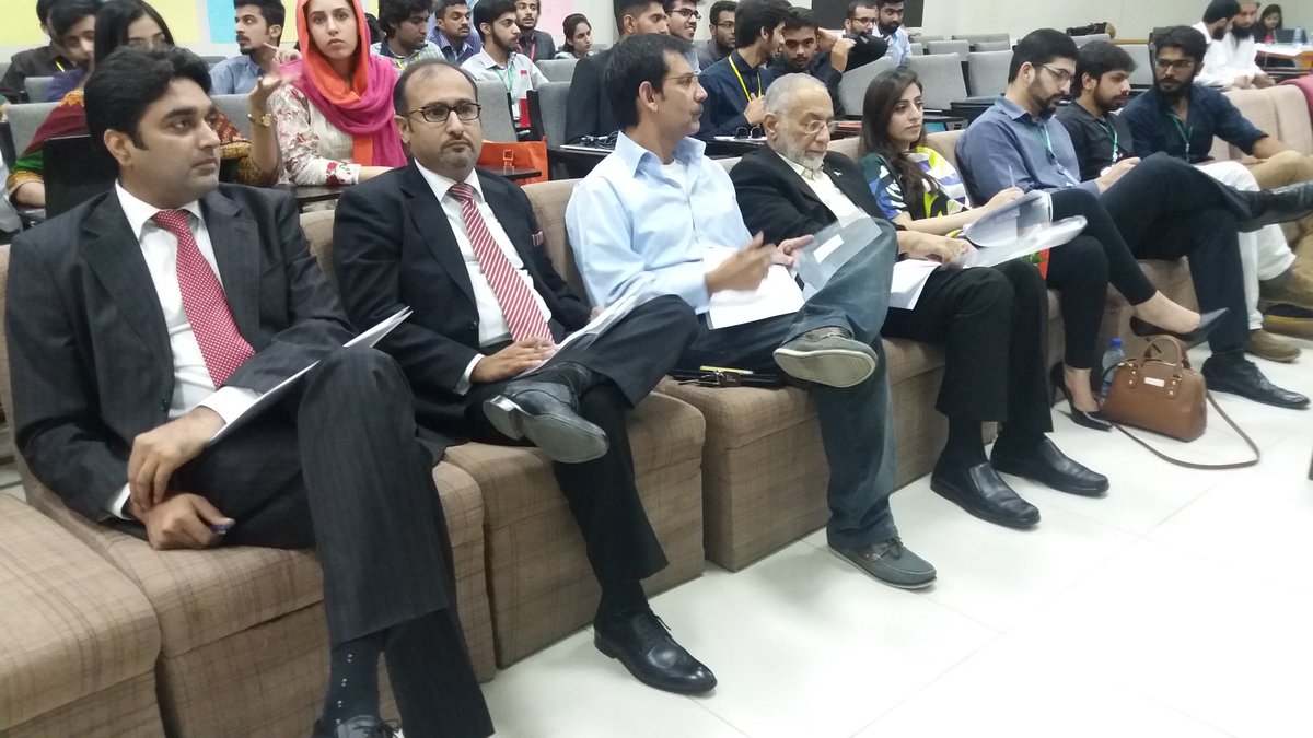 PITBIncubation's tweet photo. The judges at #SWISB2016: Meer Anwar, Adeel Shiekh, Faisal Khan, Imtiaz Rastgar and @wardaaaltaf.
#StartupWeekend #Islamabad https://t.co/PLbLpalwxm