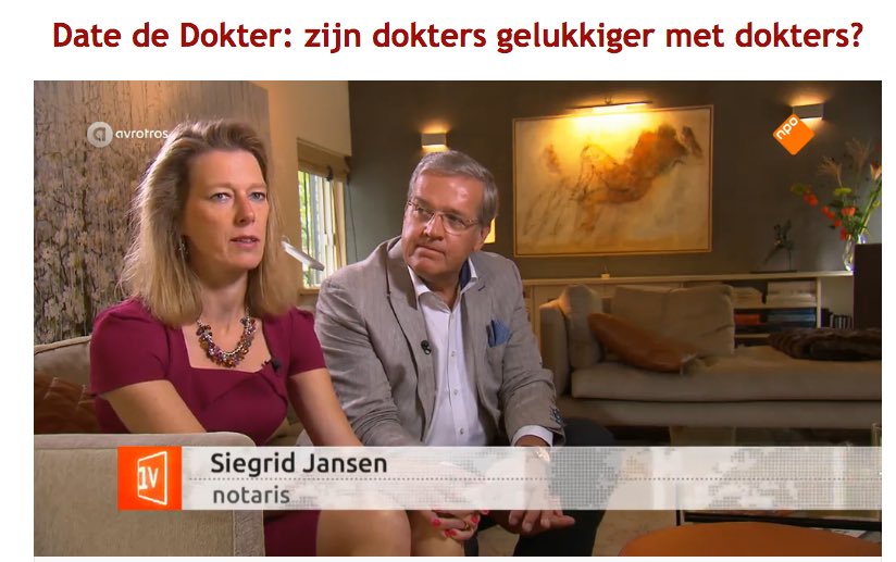 'Zijn notarissen gelukkiger met notarissen?' Siegfried bij EenVandaag gemist? goo.gl/SrcBqe #notaris #utrecht #leidscherijn