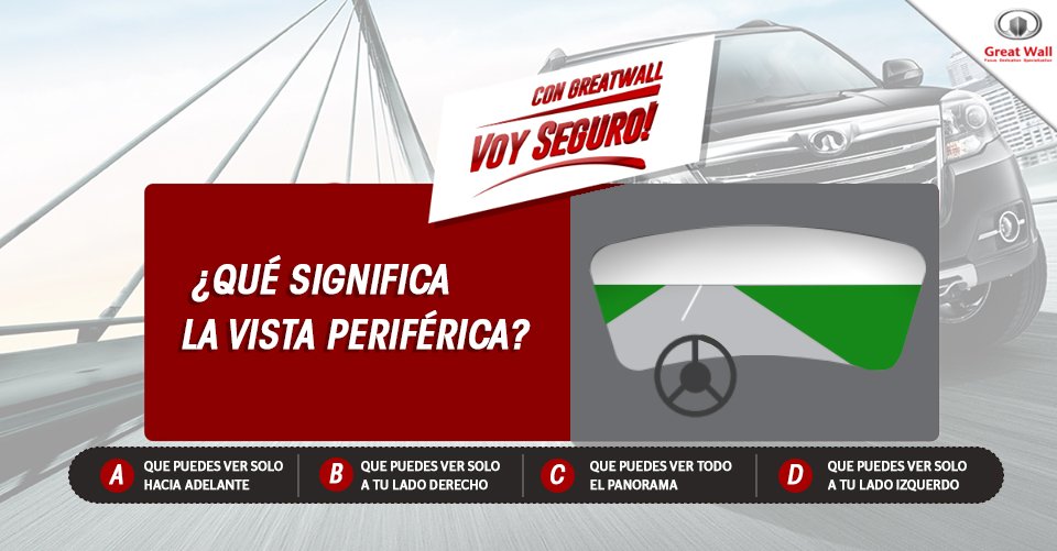 GreatWallChile's tweet photo. ¡Con esta pregunta podemos saber quienes son expertos a la hora de manejar! ¡Anímate y contéstala! https://t.co/Dvi9mKU1EW
