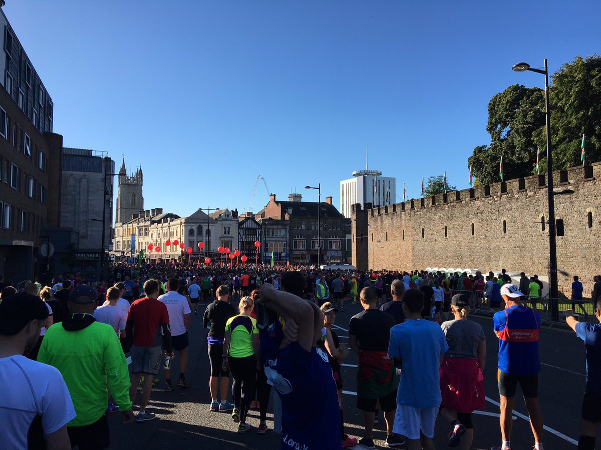 Bloomers13's tweet photo. Here we go again!! #cardiffhalf https://t.co/3NVlV23XQ0