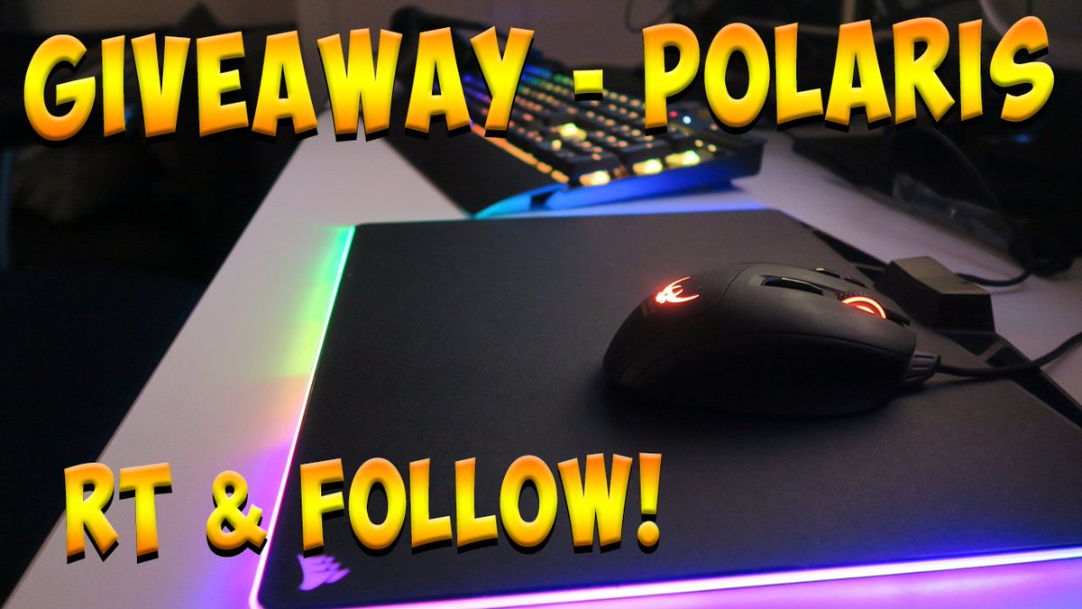 tejbz's tweet photo. Giveaway! A MM800 RGB POLARIS Gaming Mouse Pad! RT this and follow me and @Corsair for a chance to win! Good luck! https://t.co/3eUV9iAyZ3