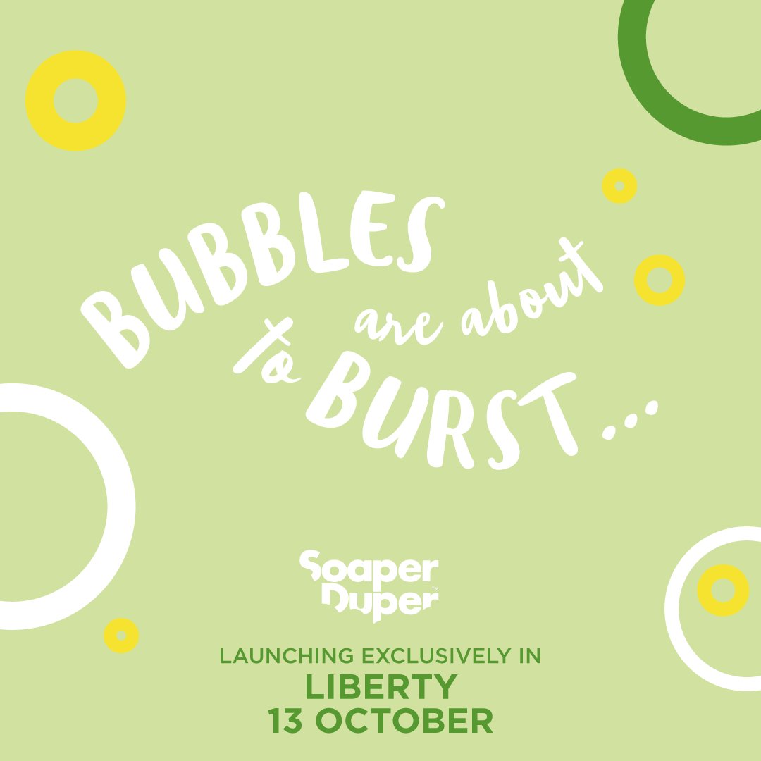 Soaperduper's tweet photo. Something ecologically-friendly, foamy, fragrant and fabulous is about to happen to bathing @LibertyLondon. Watch this space... #soaperduper https://t.co/19jYFuvmf0