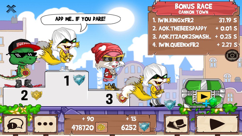 ALOHAxFR2's tweet photo. I just played a golden fox! #funrun2 #Thebeesdaddy #ItzA0K2Smashx1a #QUEENxFR2 https://t.co/UubuAZTkGX