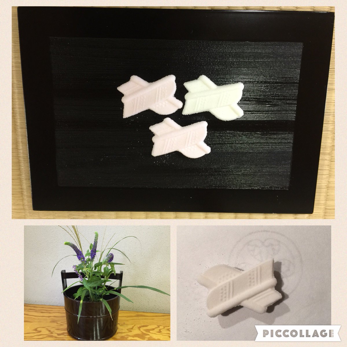 佐伯康雄sur Twitter 石州流開祖の片桐石州候が父貞隆の菩提を弔うために 奈良大和路に創建した 慈光院 の片桐家の家紋を模した銘菓 割羽違い Chanoyu