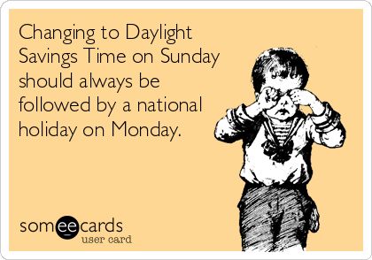 Summer time ends on Sunday