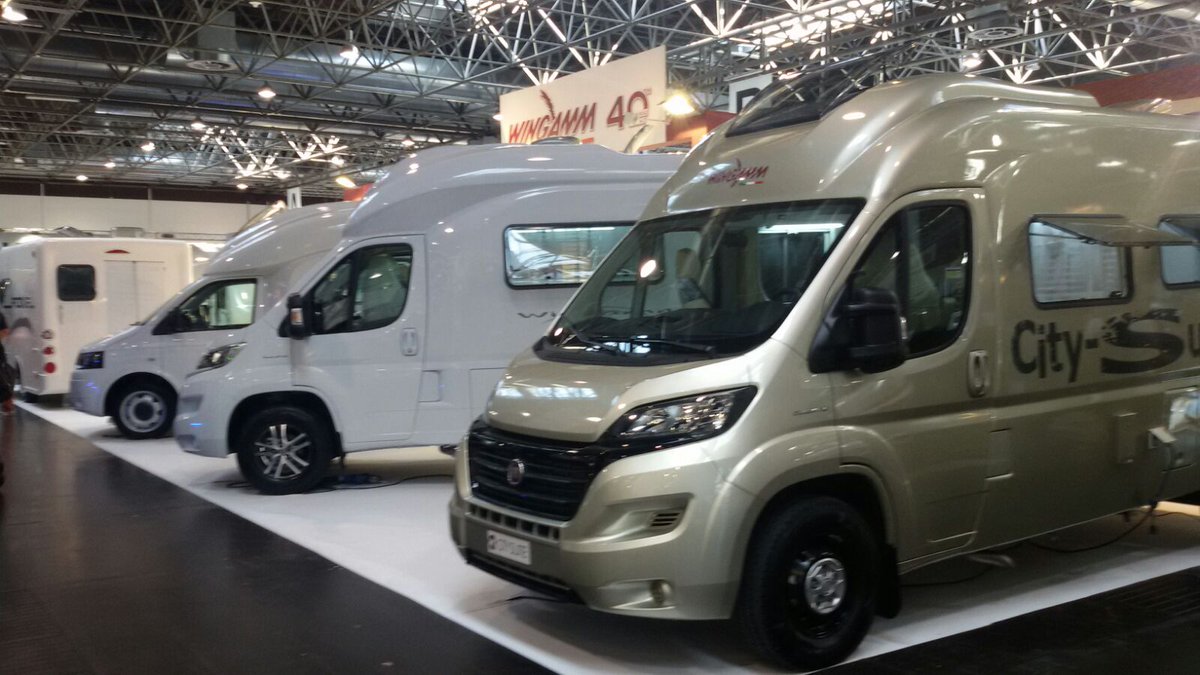 Wingamm1's tweet photo. Wingamm new model DEBUTS AT THE NEC SHOW 2016: six of our distinctive, compact monocoque #caravans and #motorhomes on display https://t.co/13RlKAIMIO