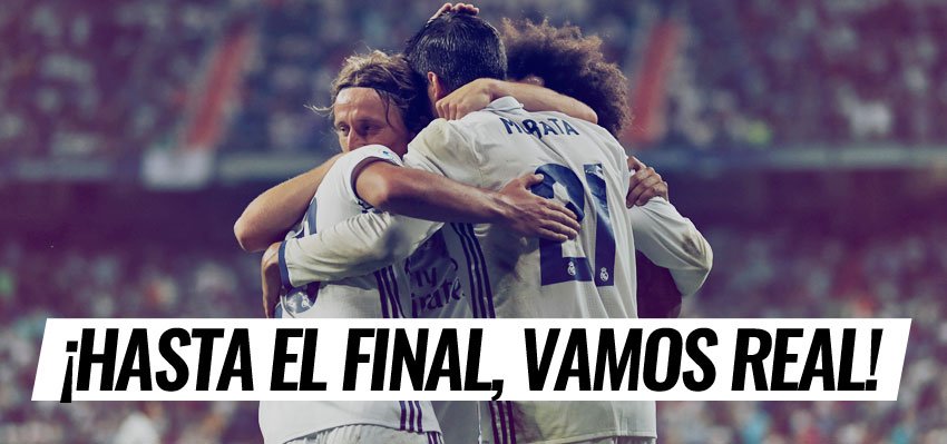 realmadrid's tweet photo. ⏱⚽🙌 #RMLiga
¡Arranca el partido ante el @SDEibar! 

¡HASTA EL FINAL, VAMOS REAL!

#HalaMadrid https://t.co/t1bELDOgOh