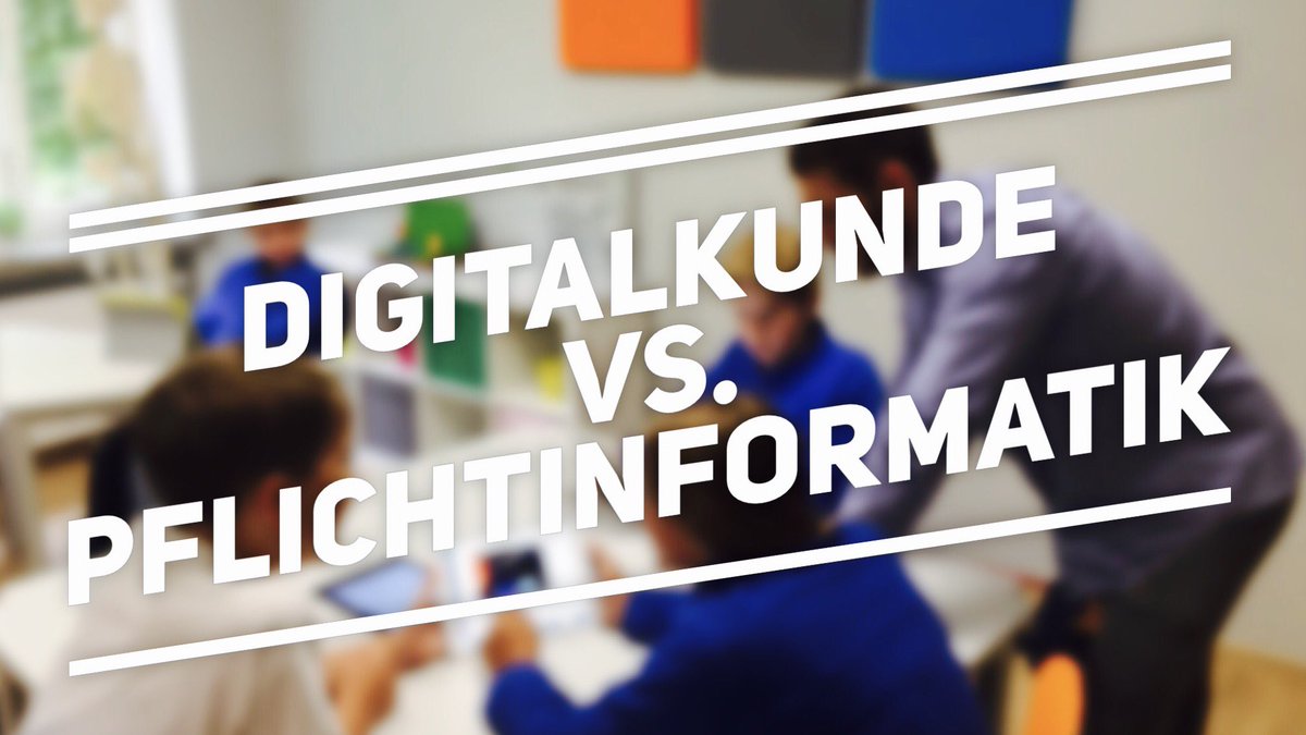 wewersbusch's tweet image. #Digitalkunde vs. #Pflichtinformatik?
Wo seht ihr die Unterschiede?