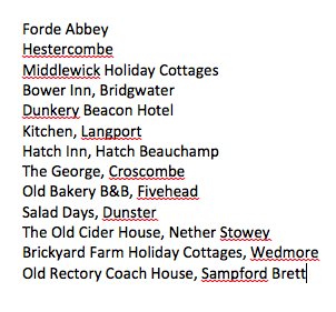 Giles_Adams's tweet photo. Any more suggestions for pet friendly venues in Somerset? Here's the list so far, sorry it's not in alphabetical order but I'm lazy https://t.co/pwuhLkj0Jp