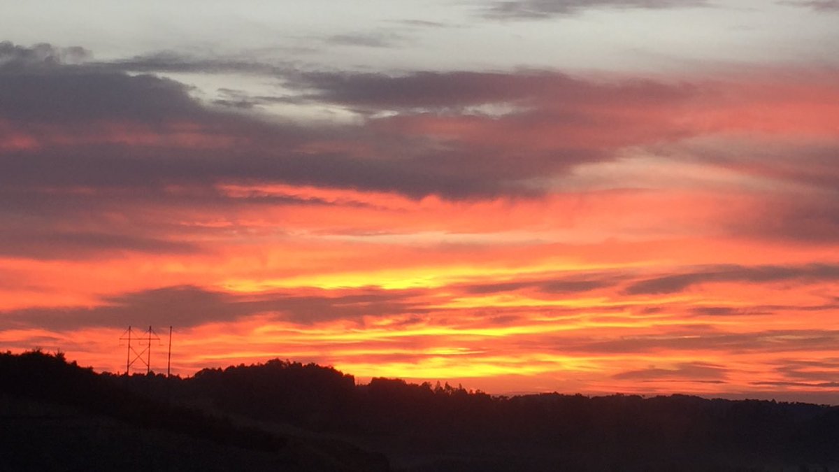 Sunday morning sunrise here at work. Photo by me:•) Wishing you all a blessed Sunday