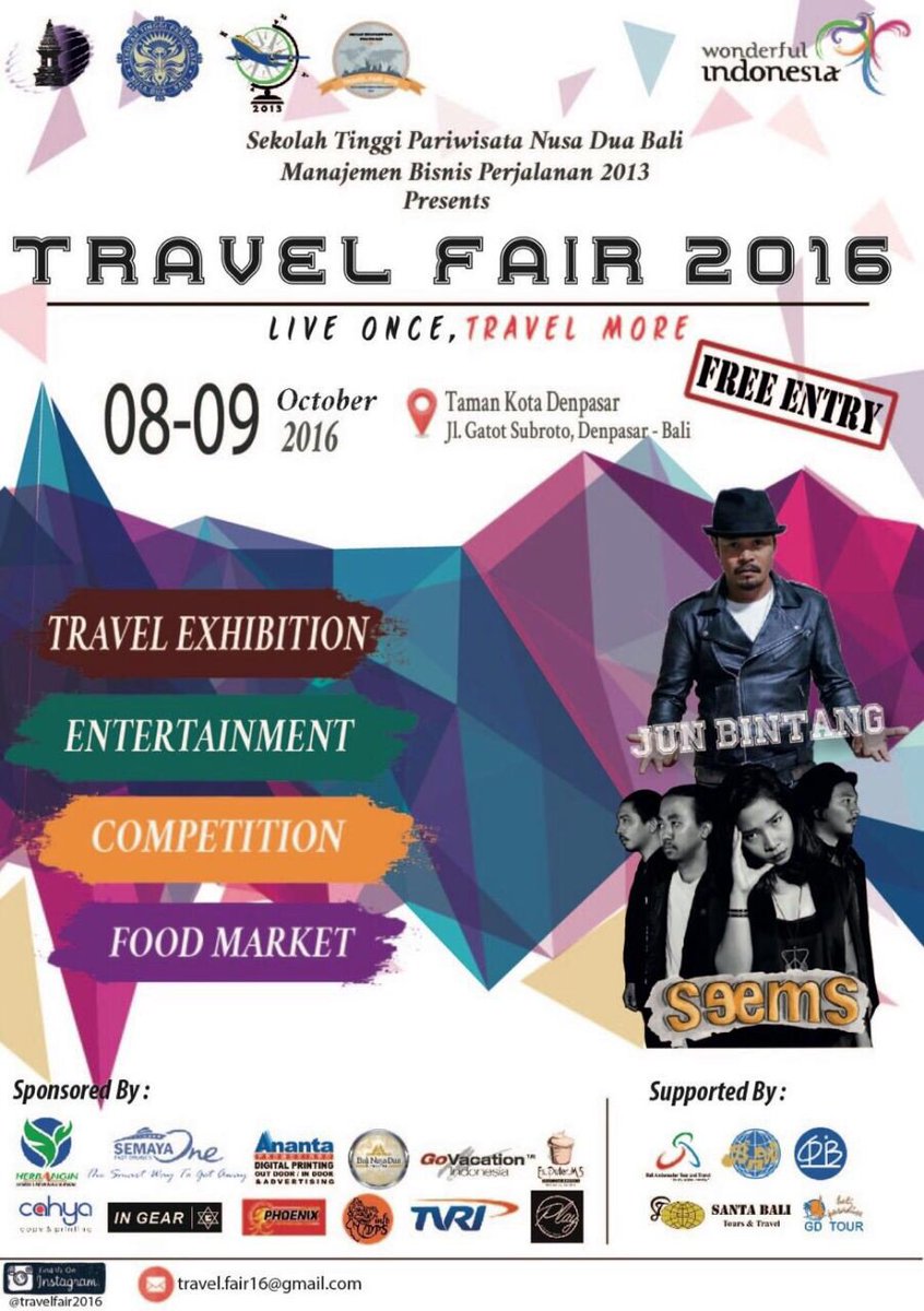 Next gigs 8 okt seru seruan bareng di taman kota denpasar bareng kawan kawan dari STP BALI!