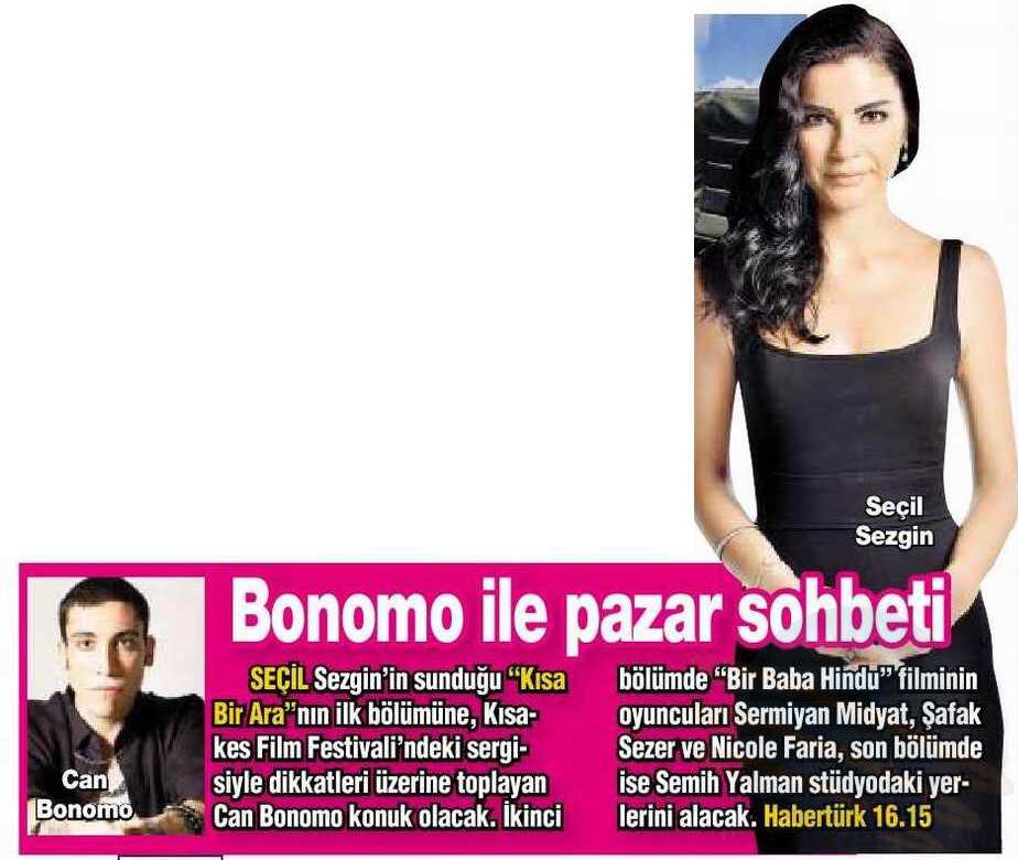 Habertürk Tv #kısabirara da bugün saat 16.15'te <a href="/canbonomo/">Can Bonomo</a> <a href="/SecilSezgin/">Seçil Sezgin</a> in konuğu olacak.#anachronismus #kısakes #sergi <a href="/HaberturkTV/">Habertürk TV</a>