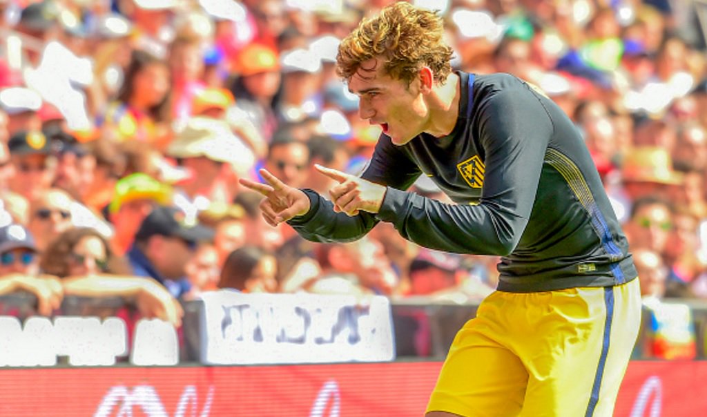 RafyAtm17's tweet photo. Griezmann le dedicó su gol a @augusto12f. https://t.co/oZDlygj7Ba