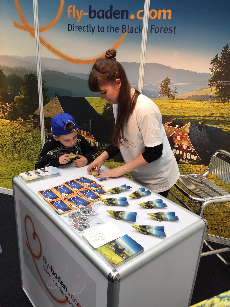 fly_baden's tweet photo. #Thingstodo this afternoon in #London - discover Europe's #family #travel secret &amp; fly paper airplanes @FamTravelShow stand B40! #flybaden https://t.co/ivf9VpOYFb