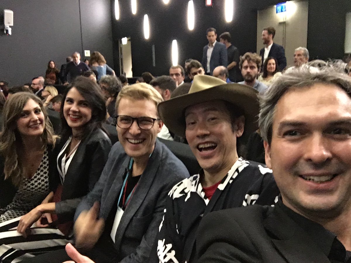 NumberOfSilence's tweet photo. .@Roma_Web_Fest Award Ceremony with @EvapiuEva &amp; @yukatacowboytv. :) #evaeva #yukatacowboy #RWF2016 #suspense https://t.co/ncnZEwExVP