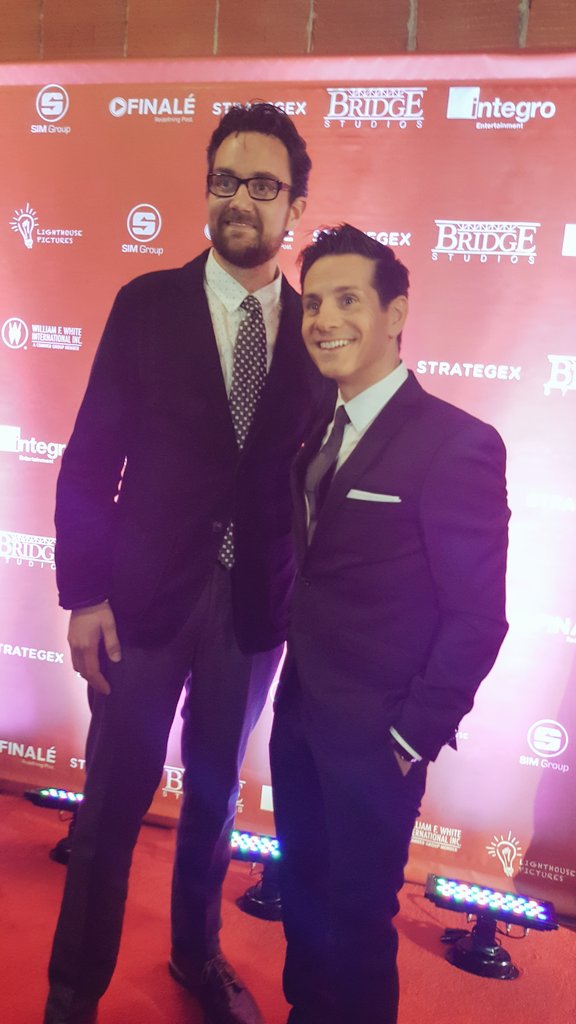 MrBrendanTaylor's tweet photo. I'll always know him as #RickTheTemp... @RCampanelliETC! #LighthouseVIFFredcarpet #Lighthouse #VIFF @PromotionPeople @Premiere_Talent https://t.co/nGTamYJbPq