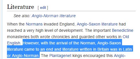 On my to-do list: fix this entry for Anglo-Norman Language. An example of the problems with periodization (and of why #MakingEME matters).